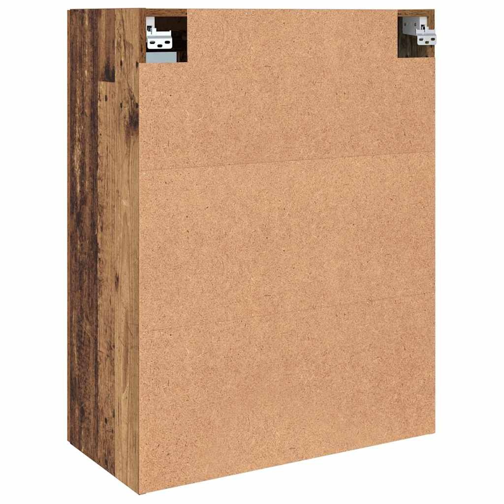 vidaXL Wandkast Bruin Bewerkt Hout - 69.5x34x90cm | 33% Korting
