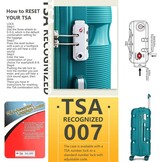 Kono Lichtgewicht Harde Koffer met TSA Slot - 28% Korting!