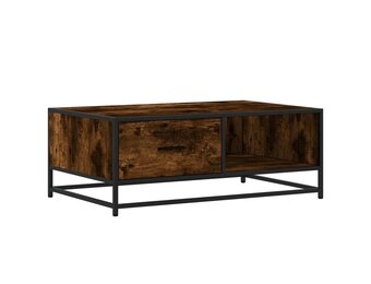 vidaXL Salontafel Gerookt Eiken - 90x57x35 cm - 32% Korting