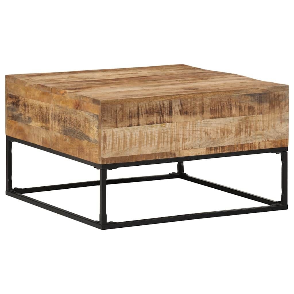 VidaXL Salontafel 68x68x41 cm Ruw Mangohout - Nu 29% Korting!