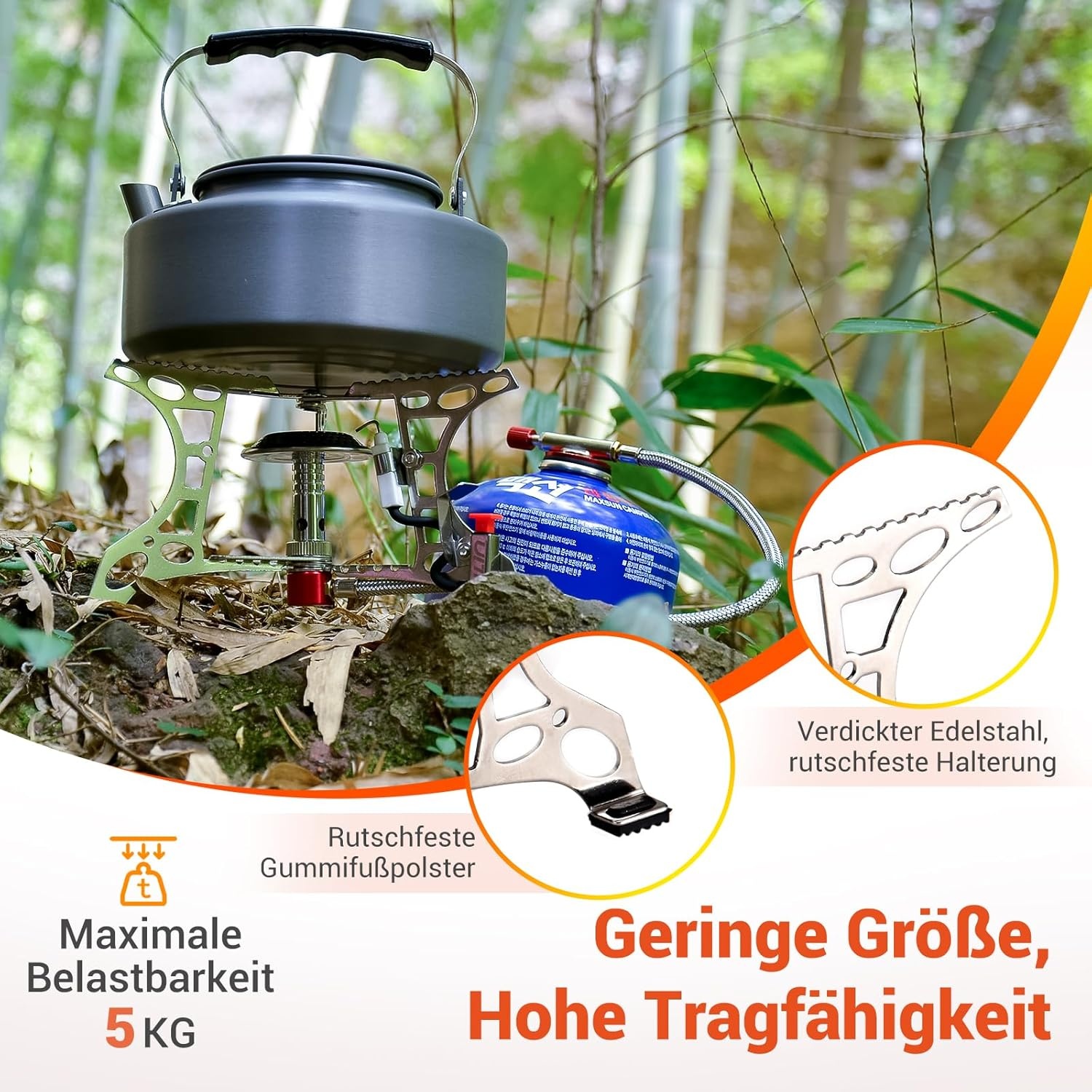 Bulin Campingkooktoestel - Ultralicht & Opvouwbaar - 26% Korting!