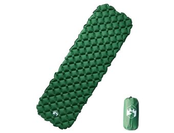 vidaXL Kampeermatras 190x58x6cm (1 pers.) Groen - 62% Korting!