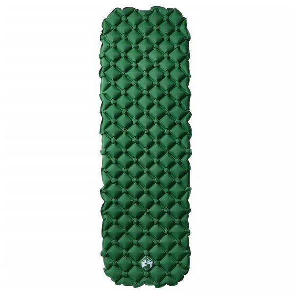 vidaXL Kampeermatras 190x58x6cm (1 pers.) Groen - 62% Korting!