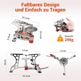 Bulin Campingkooktoestel - Ultralicht & Opvouwbaar - 26% Korting!