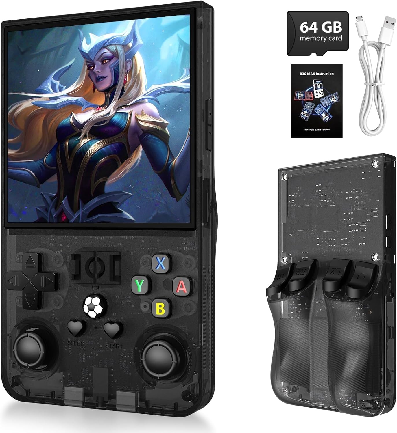 Draagbare Retro Gameconsole R36MAX | 4" HD IPS | 18.000+ Games | 27% Korting