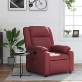 vidaXL Fauteuil Kunstleer Wijnrood - 54% Korting