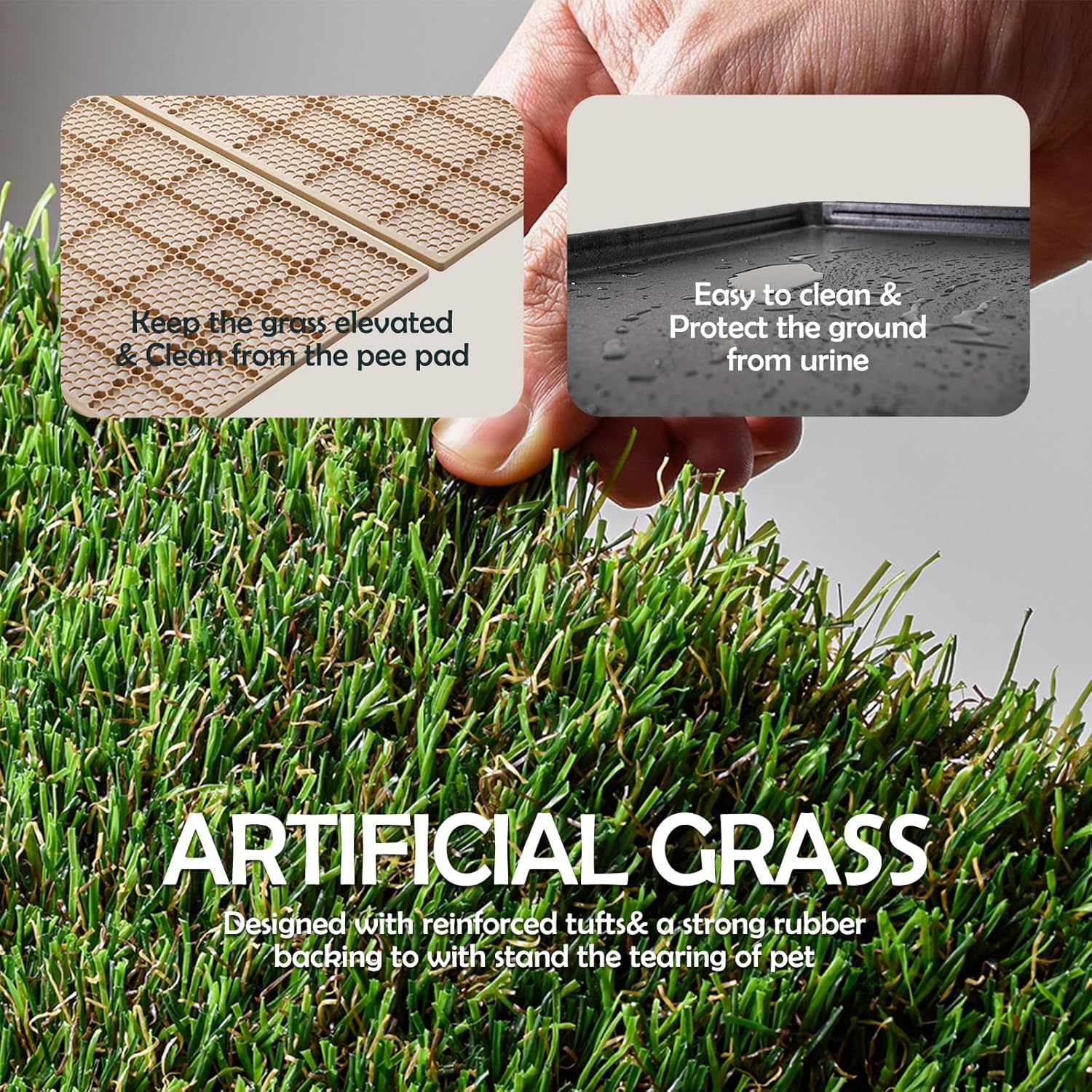 MEEXPAWS Kunstgras Hondentoilet 85x59cm - 2x Vervangend Gras, 2 Training Pads - 29% Korting!