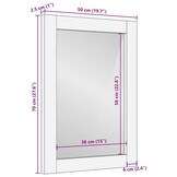 VidaXL Spiegel Massief Mangohout - 33% Korting!