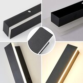 Dimbare LED Wandlamp Buiten Zwart 100cm - 34% Korting!