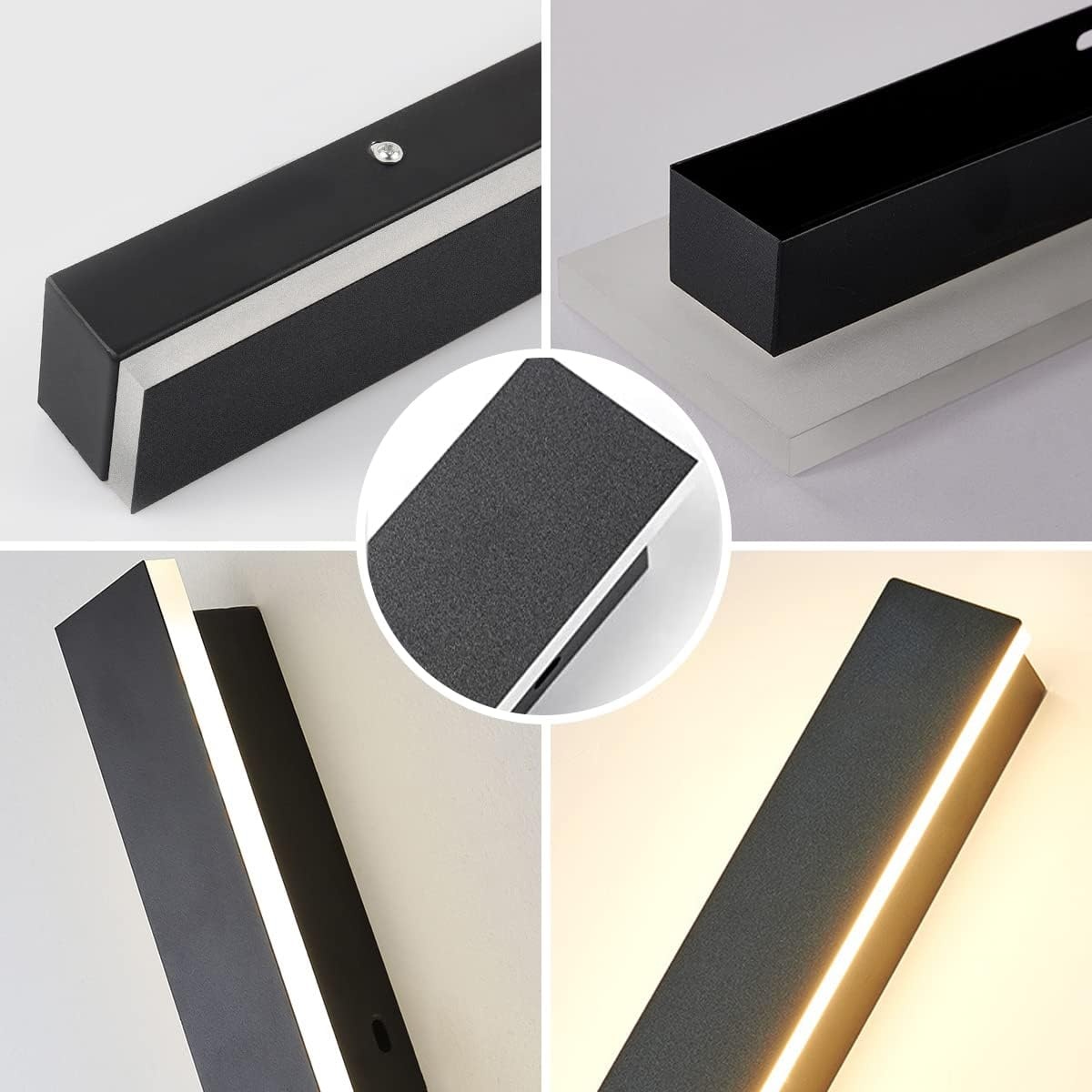 Dimbare LED Wandlamp Buiten Zwart 100cm - 34% Korting!