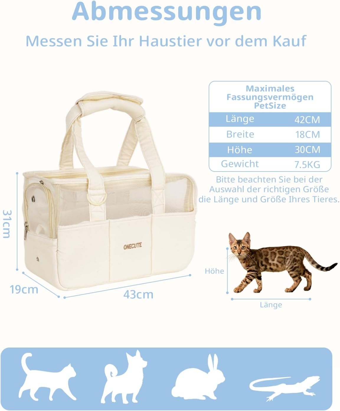Opvouwbare Reistas Kleine Honden/Katten/Konijnen - 28% Korting!