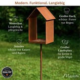 Vogelhuis met Standaard - Weerbestendig Metaal (120cm) - 30% Korting