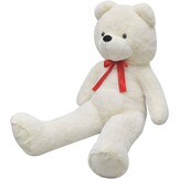 vidaXL XXL Teddybeer 85cm - Zacht Pluche Wit | 28% Korting