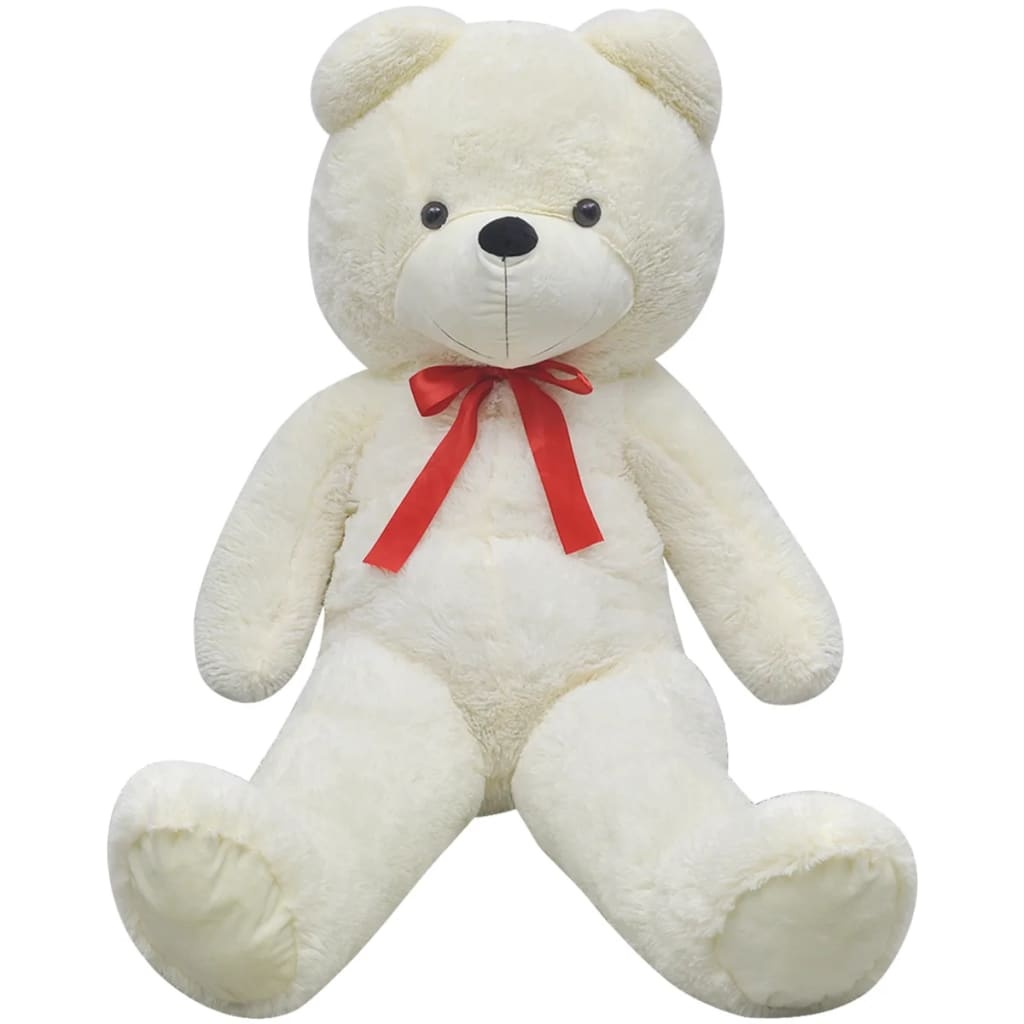 vidaXL XXL Teddybeer 85cm - Zacht Pluche Wit | 28% Korting