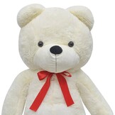 vidaXL XXL Teddybeer 85cm - Zacht Pluche Wit | 28% Korting