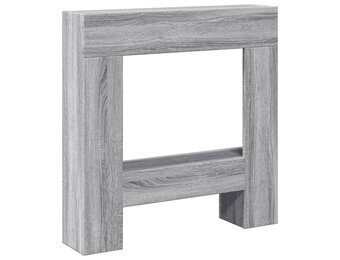 vidaXL Haardombouw - 81x18x82 cm - Bewerkt Hout Grijs - 31% Korting!