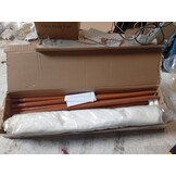 vidaXL Windscherm 5-panelen - 600x120 cm - Zandwit (52% Korting!)