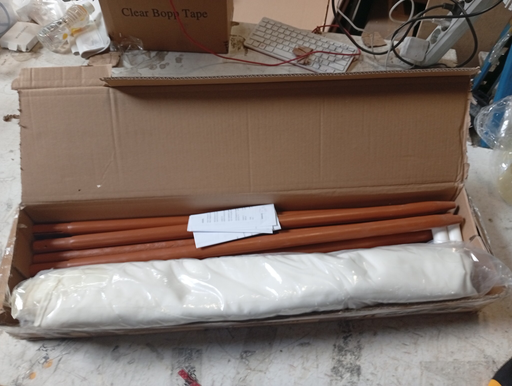 vidaXL Windscherm 5-panelen - 600x120 cm - Zandwit (52% Korting!)