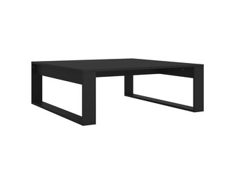 vidaXL Salontafel 100x100x35cm Bewerkt Hout Zwart - 33% Korting!