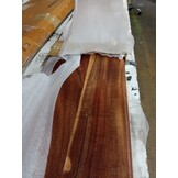 vidaXL Wandschap Acaciahout - 53% Korting - Natuurlijke Rand 160 cm