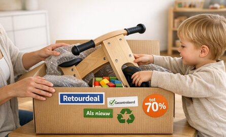 Retourdeals speelgoed: duurzaam én voordelig kopen voor je kind