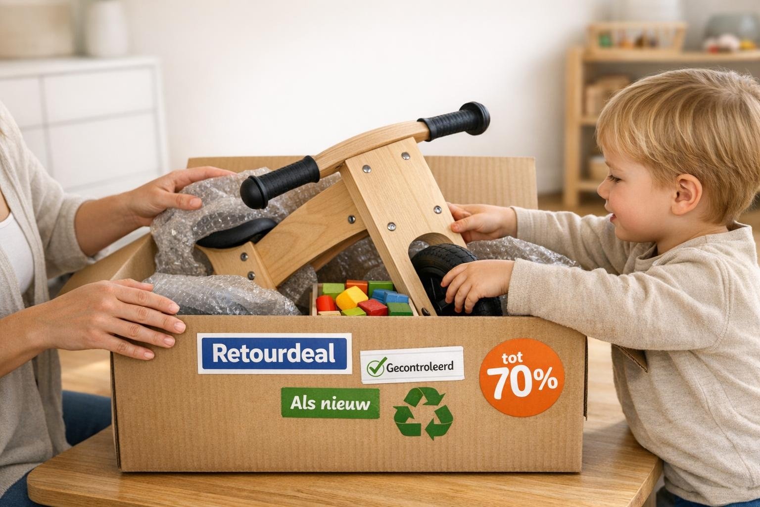 Retourdeals speelgoed: duurzaam én voordelig kopen voor je kind