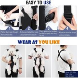 Pawaboo Pet Carrier Backpack, Adjustable Pet Front Cat Dog Carrier Backpack Travel Bag, Legs Out, Easy-Fit for Traveling Hiking Camping for Small Medium Dogs, Large Size, Blue Camouflage