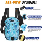 Pawaboo Pet Carrier Backpack, Adjustable Pet Front Cat Dog Carrier Backpack Travel Bag, Legs Out, Easy-Fit for Traveling Hiking Camping for Small Medium Dogs, Large Size, Blue Camouflage