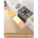 Color&Geometry Keukentapijt, wasbaar en antislip, 43,5 x 150 cm, moderne en vuilafstotende mat voor in de keuken, eetkamer, wasruimte en hal, lichtgrijs