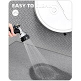 Color&Geometry Keukentapijt, wasbaar en antislip, 43,5 x 150 cm, moderne en vuilafstotende mat voor in de keuken, eetkamer, wasruimte en hal, lichtgrijs