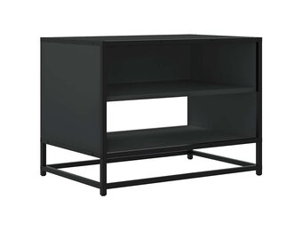 vidaXL Tv-meubel 61x40x46 cm bewerkt hout en metaal zwart