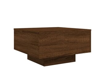 vidaXL Salontafel 55x55x31 cm bewerkt hout bruin eikenkleur