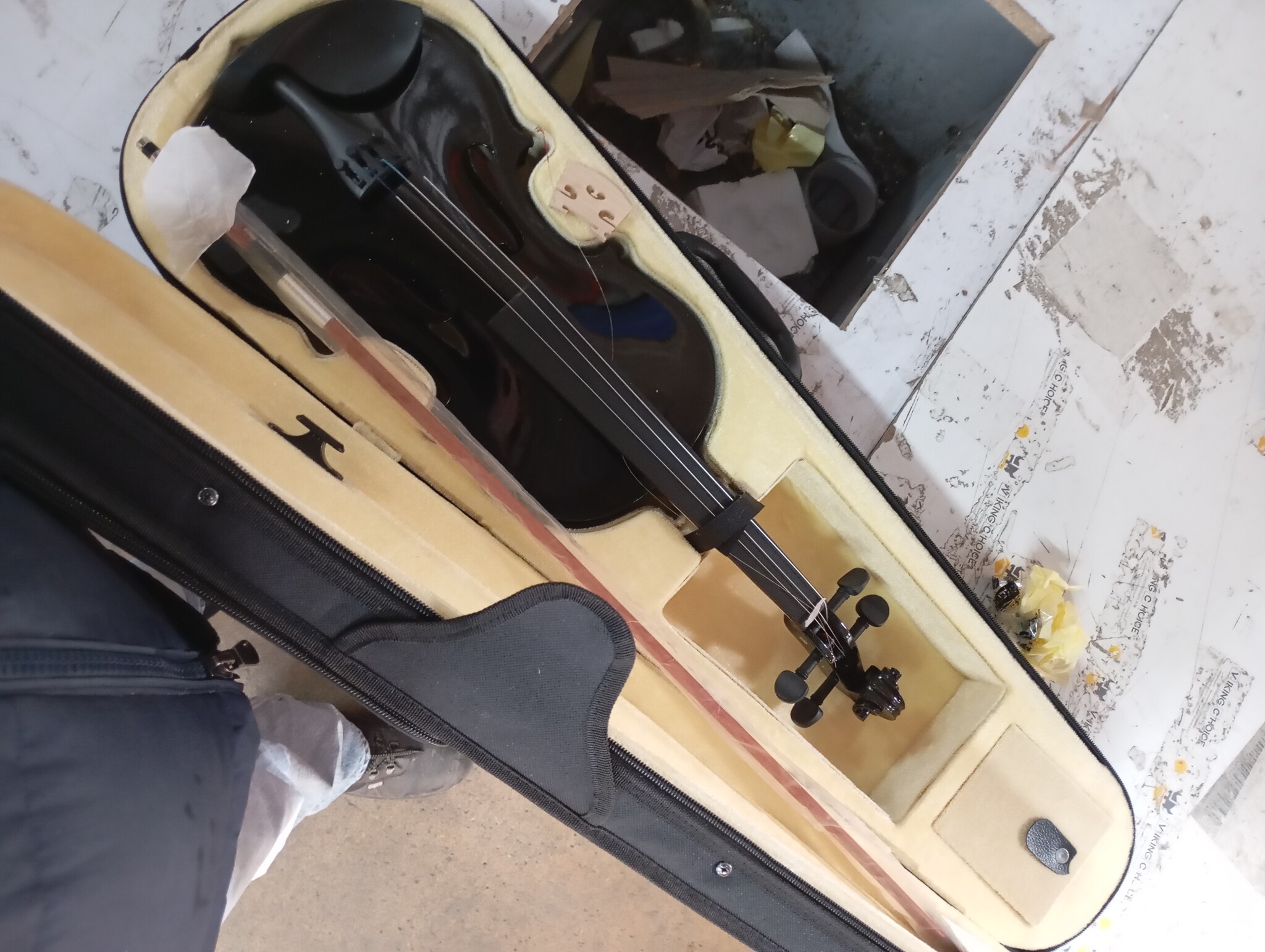 VidaXL Vioolset 4/4 Zwart - 58% Korting!