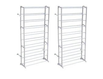 VidaXL Schoenenrek 2 st | 30% Korting | Wit Kunststof