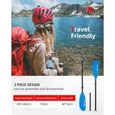 Abahub Kajak-peddel, Verstelbaar (240-260cm) | 26% Korting!