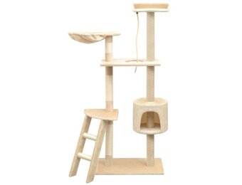 vidaXL Kattenkrabpaal 150 cm Beige | Sisal & Pluche | Nu 32% Korting!