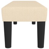 vidaXL Bankje Crème Stof - 100cm Breed | 31% Korting!