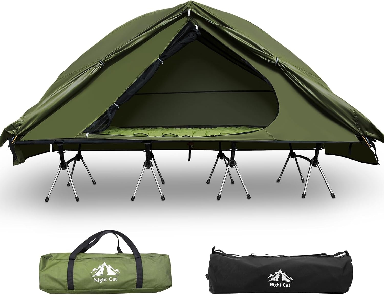 Night Cat 1-Persoons Tent met Bed - 29% Korting