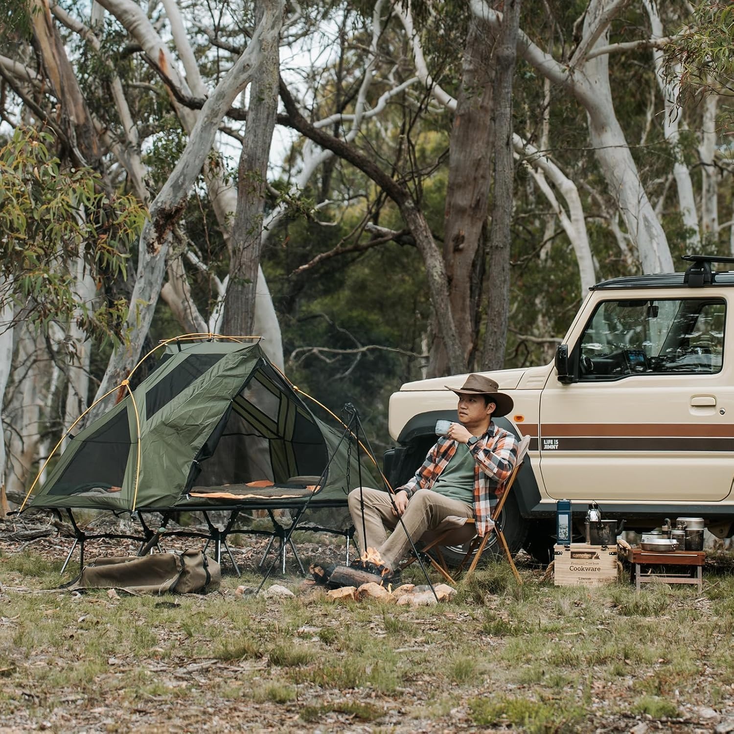 Night Cat 1-Persoons Tent met Bed - 29% Korting