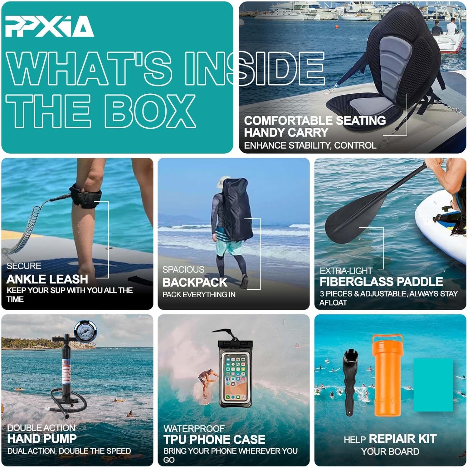 Opblaasbaar SUP-board met Zitting - 29% Korting!