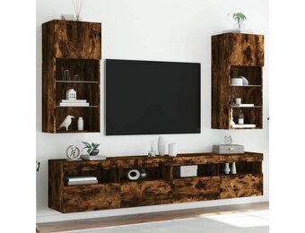 vidaXL TV-meubels met LED | 2 st | 34% Korting | Gerookt Eiken