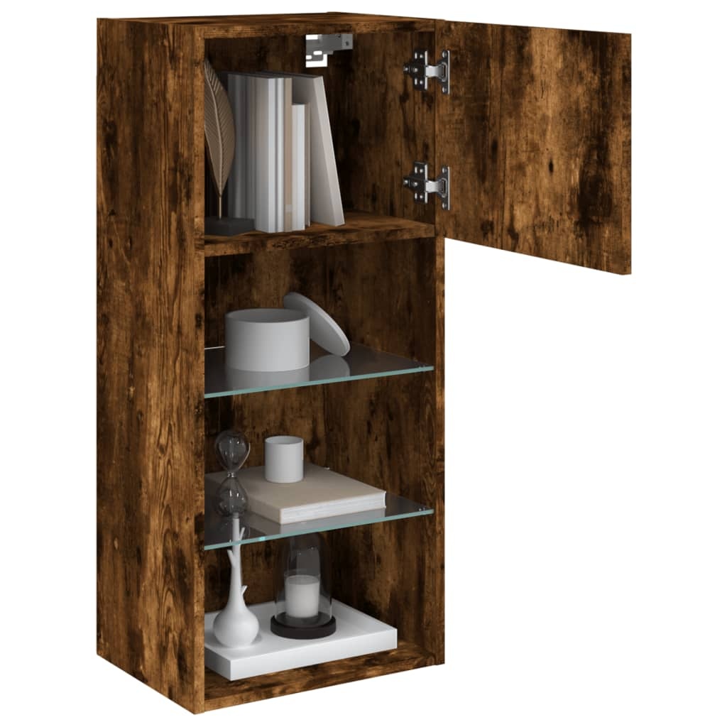 vidaXL TV-meubels met LED | 2 st | 34% Korting | Gerookt Eiken