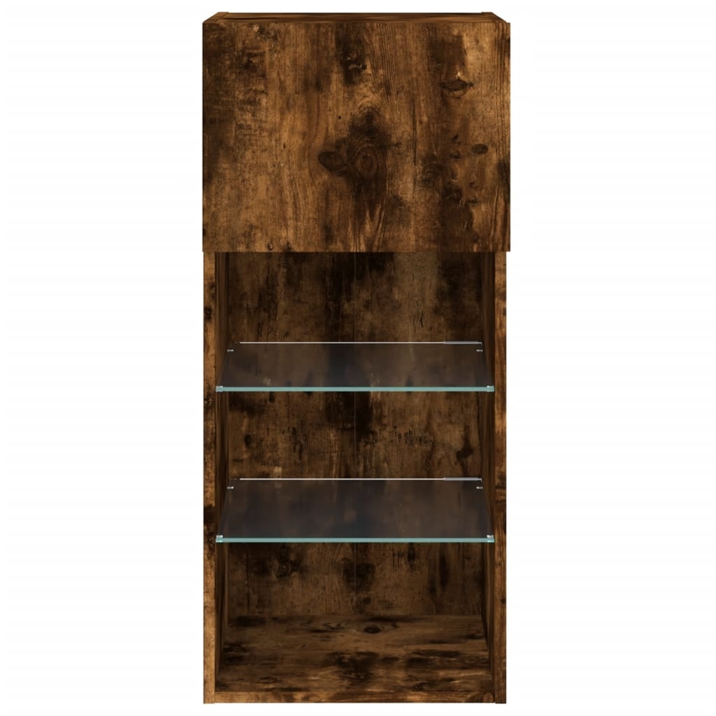 vidaXL TV-meubels met LED | 2 st | 34% Korting | Gerookt Eiken