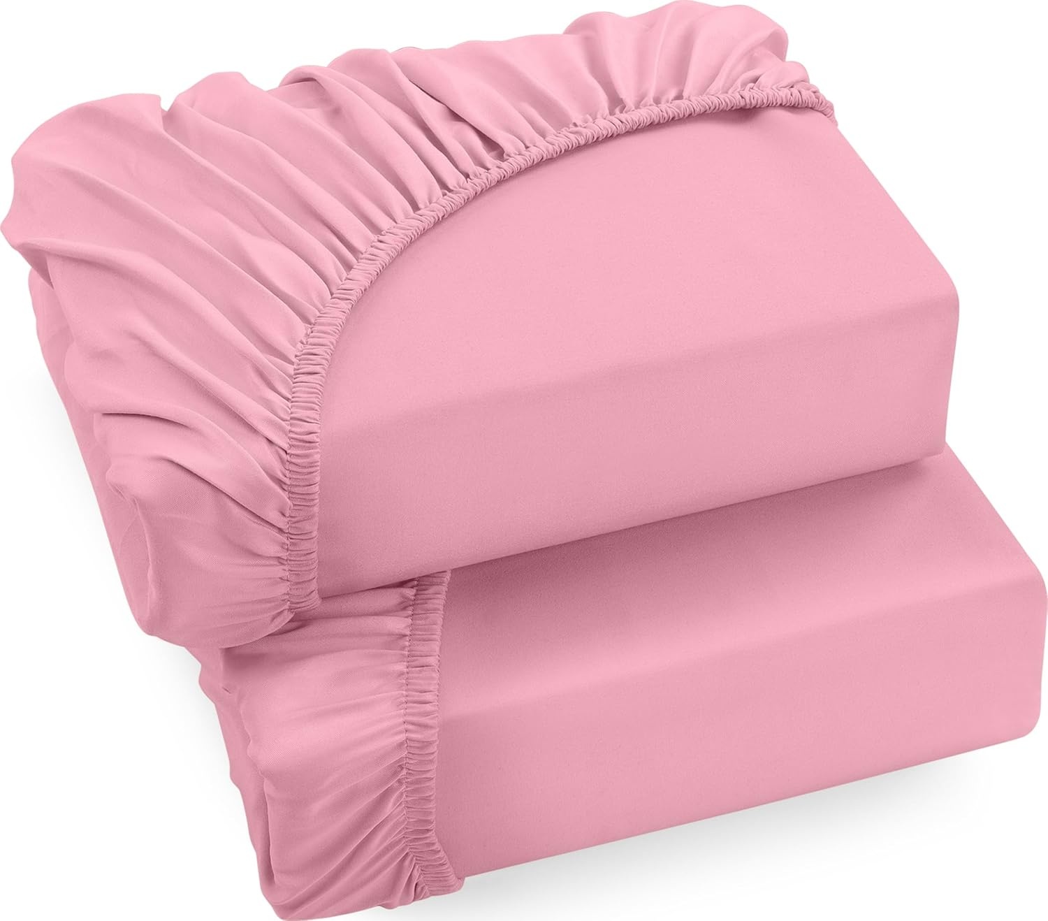 Utopia Bedding Hoeslaken 90x200cm (2-pack), Pink - 46% Korting!