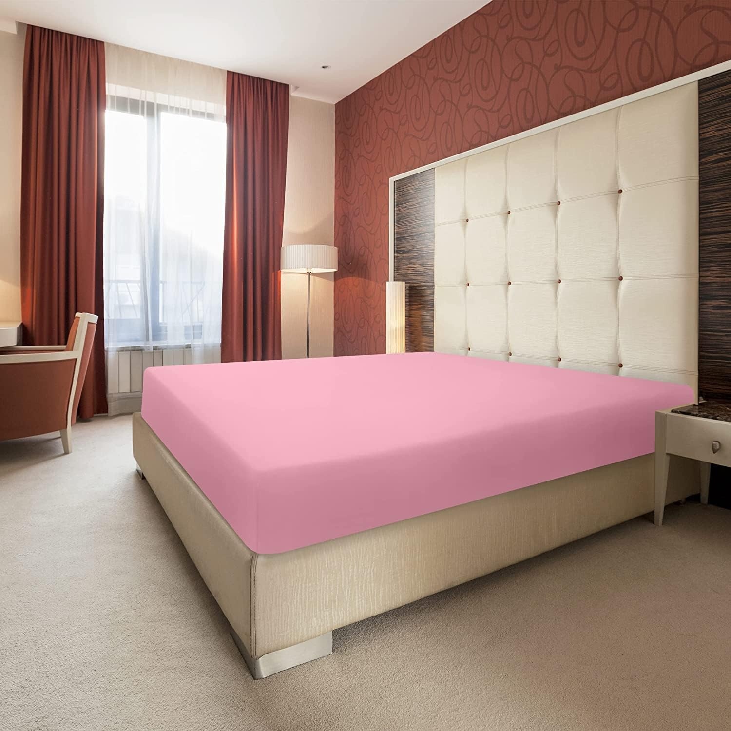 Utopia Bedding Hoeslaken 90x200cm (2-pack), Pink - 46% Korting!