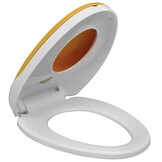 vidaXL Toiletbril Soft-Close Wit/Geel - 24% Korting!