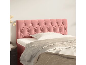 vidaXL Hoofdbord Fluweel Roze 90x7x78/88 cm - 52% Korting!