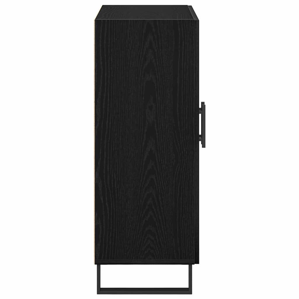 vidaXL Sidetable Zwart eiken 69.5x34x90 cm | 33% Korting