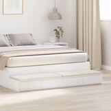 vidaXL Bedlades Wit (140cm) - 33% Korting