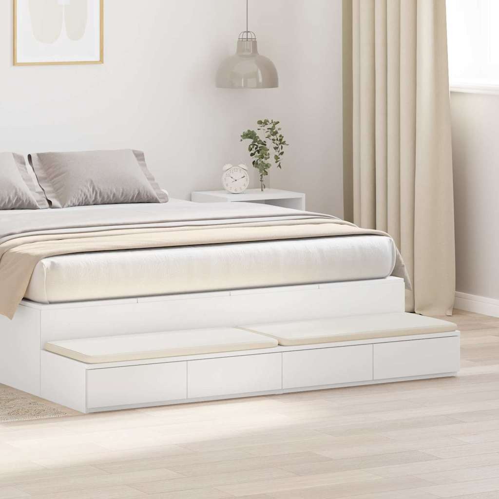 vidaXL Bedlades Wit (140cm) - 33% Korting